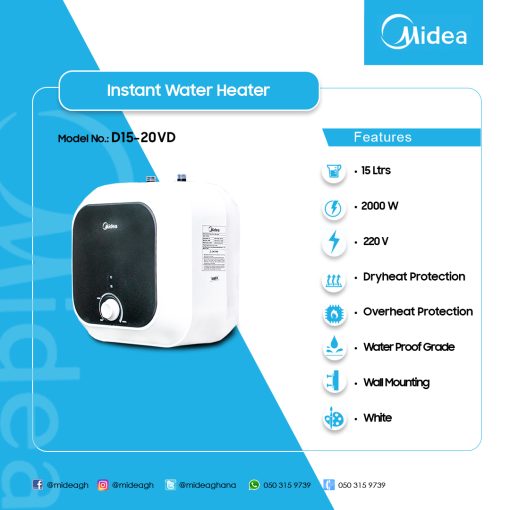 MIDEA-15LTR-WATER-HEATER-D15-20VD - Image 2