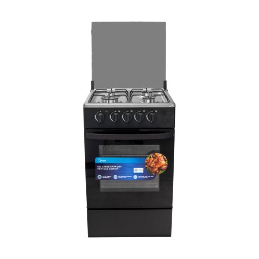 MIDEA-4-BURNER-GAS-COOKER-BLACK-MIRROR-SP5055T082-B