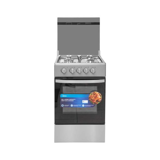 MIDEA-4-BURNER-GAS-COOKER-SILVER-MIRROR-SP5055T082-S - Image 5