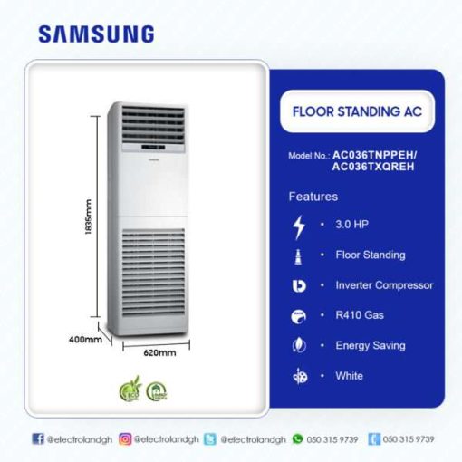 SAMSUNG 3.0 HP FLOOR STANDING AC with R410 Gas AC036TNPPEH/AC036TXQREH - Image 2